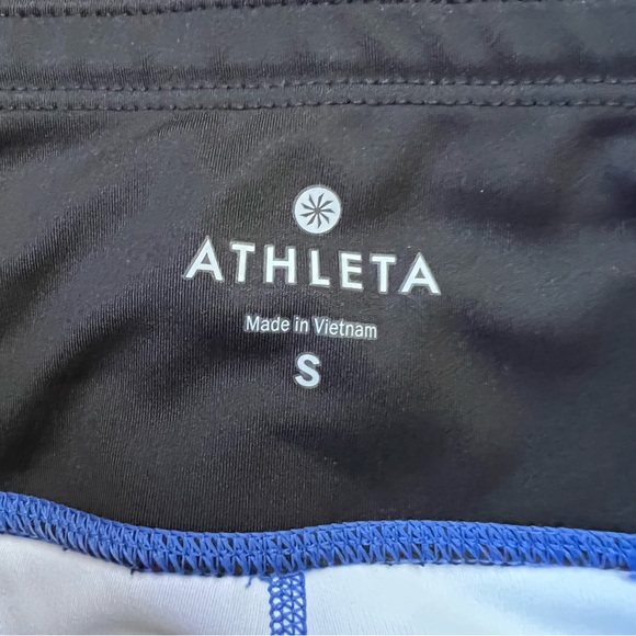 Athleta Small Speed Sonar Tight Leggings Blue Pink Orange Rainbow Ombre - Picture 5 of 10